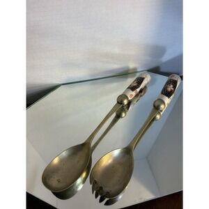 Slack & Barlow Serving Spoon And Fork Imari-Style